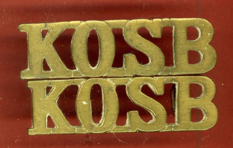 KOSB WW1 shoulder titles