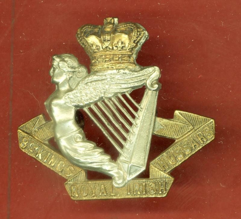 8th King's Royal Irish Hussars Victorian OR's cap badge