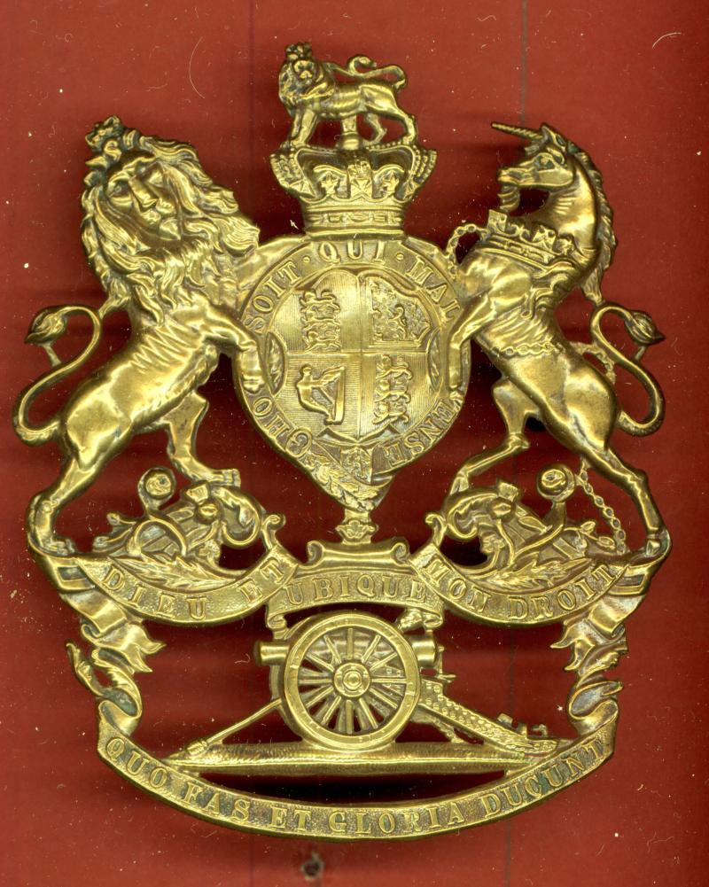 Royal Artillery  Victorian OR's helmet plate