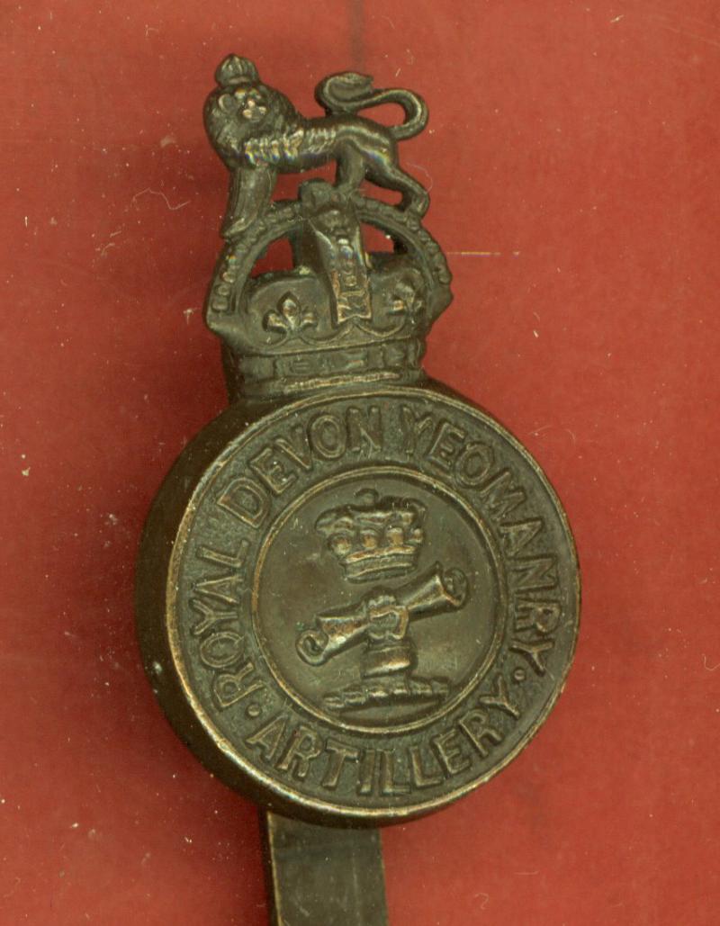 Royal Devon Yeomanry (Artillery) bronze cap badge