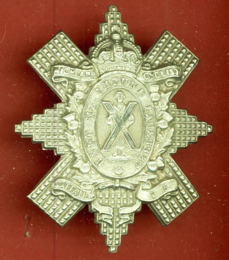 Scottish WW1 Highland Cyclist Battalion glengarry badge