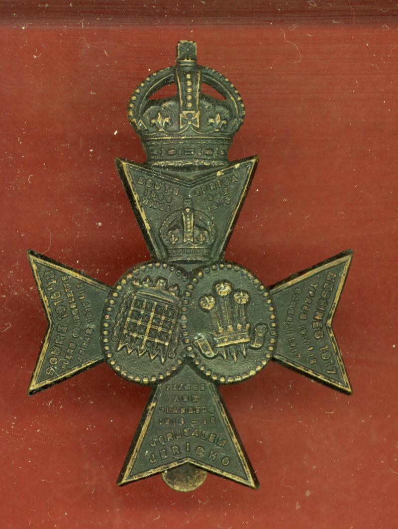 16th (County of London) Bn. The London Regt (Queen s Westminster & Civil Service Rifles) cap badge