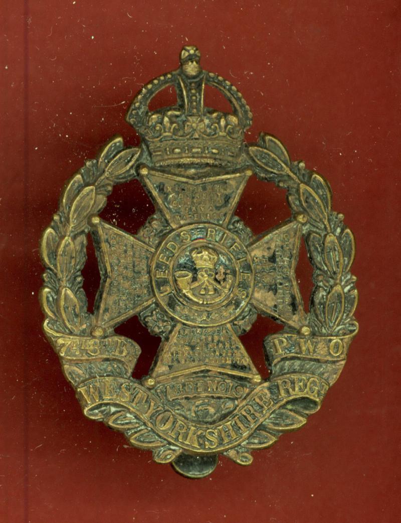 7th/8th Bn. P.W.O. West Yorkshire Regt (Leeds Rifles) OR's cap badge