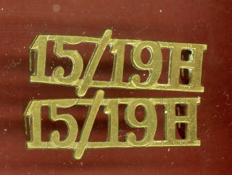 15/19H 15th/19th King's Hussars Officer's shoulder titles