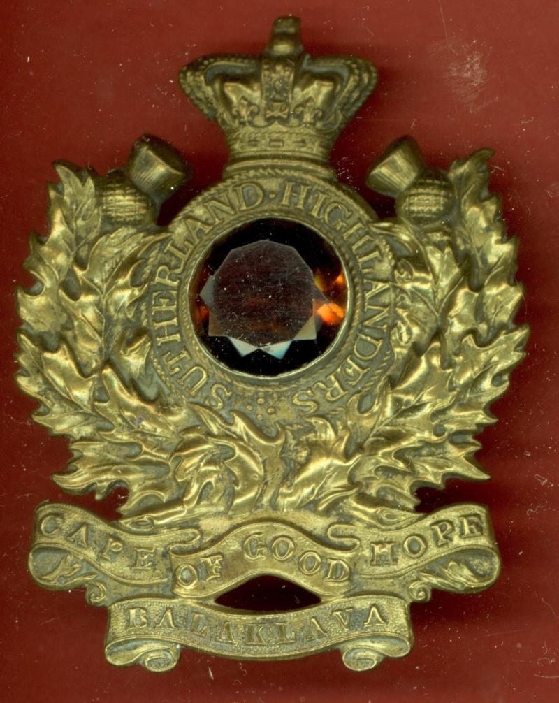 Scottish 93rd Sutherland Highlanders Regiment of Foot Victorian Veteran's ? glengarry badge