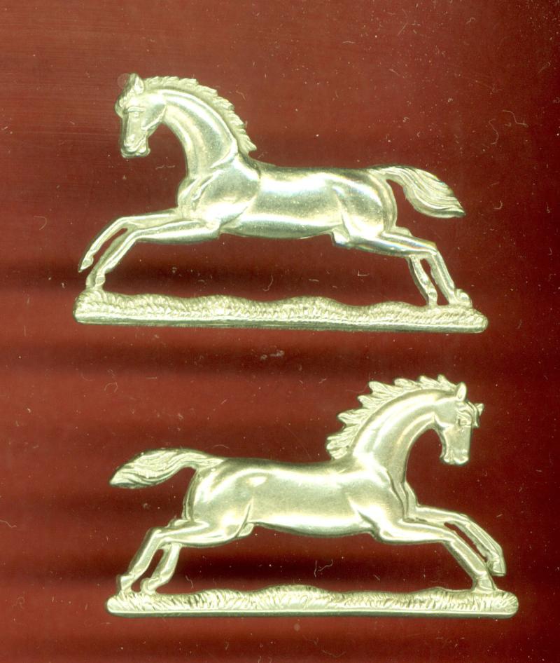 3rd King's Own Hussars OR's collar badges