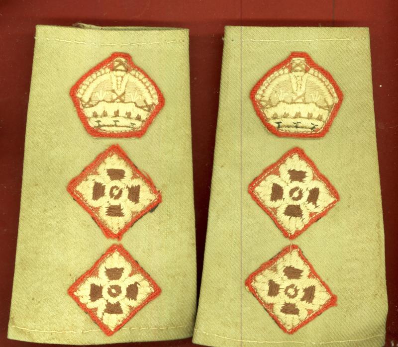 British Army Colonel Tropical Rank Shoulder slides