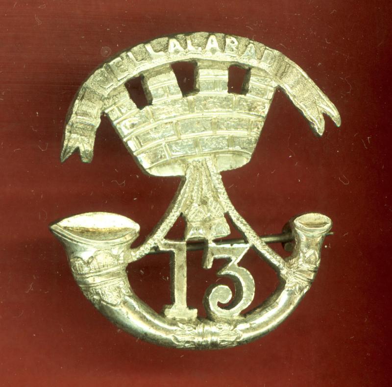 13th (Somersetshire) Regiment of Foot Victorian Officer's pagri badge