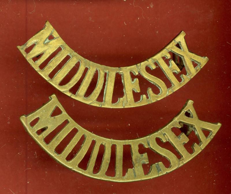 The Middlesex Regiment WW1 shoulder titles