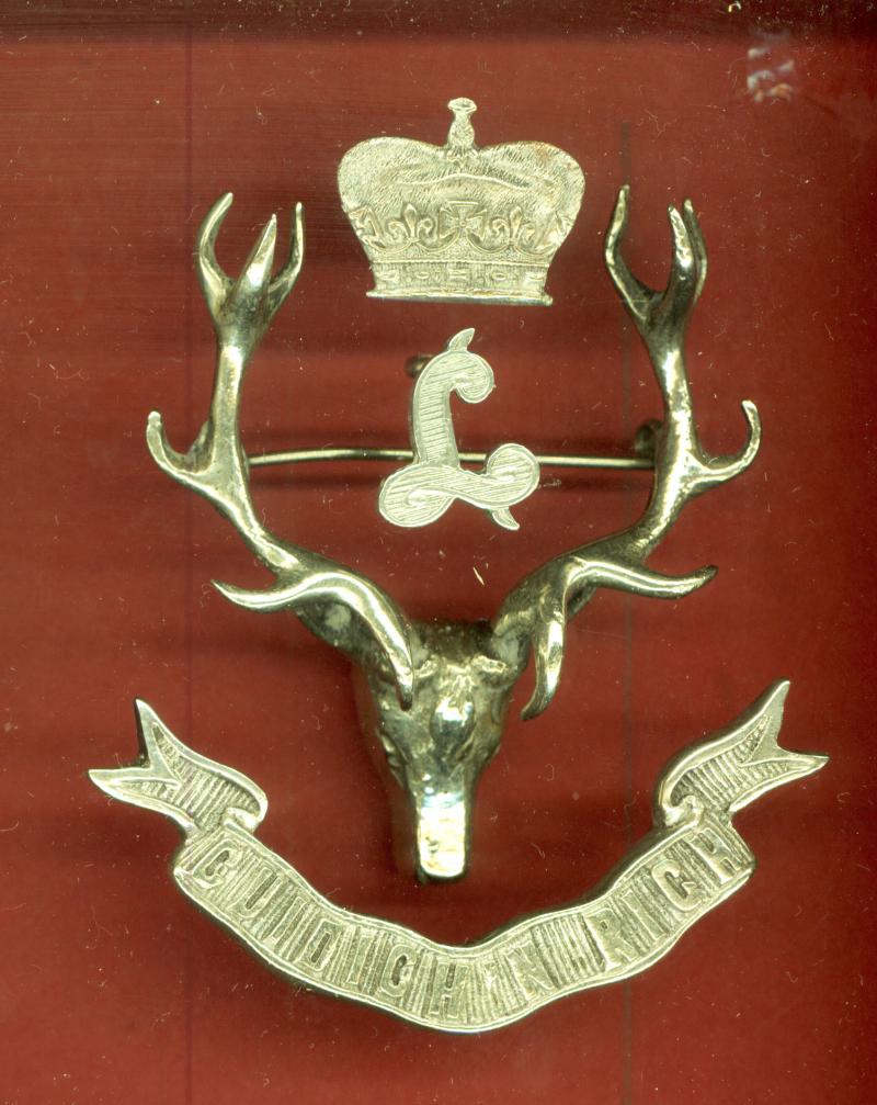 Scottish Seaforth Highlanders Officer's glengarry badge