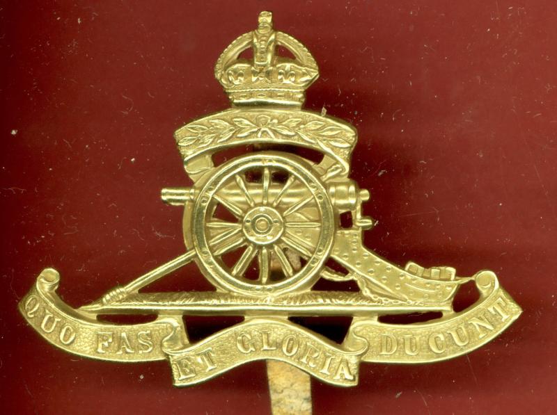 Territorial Royal Artillery Or's cap badge