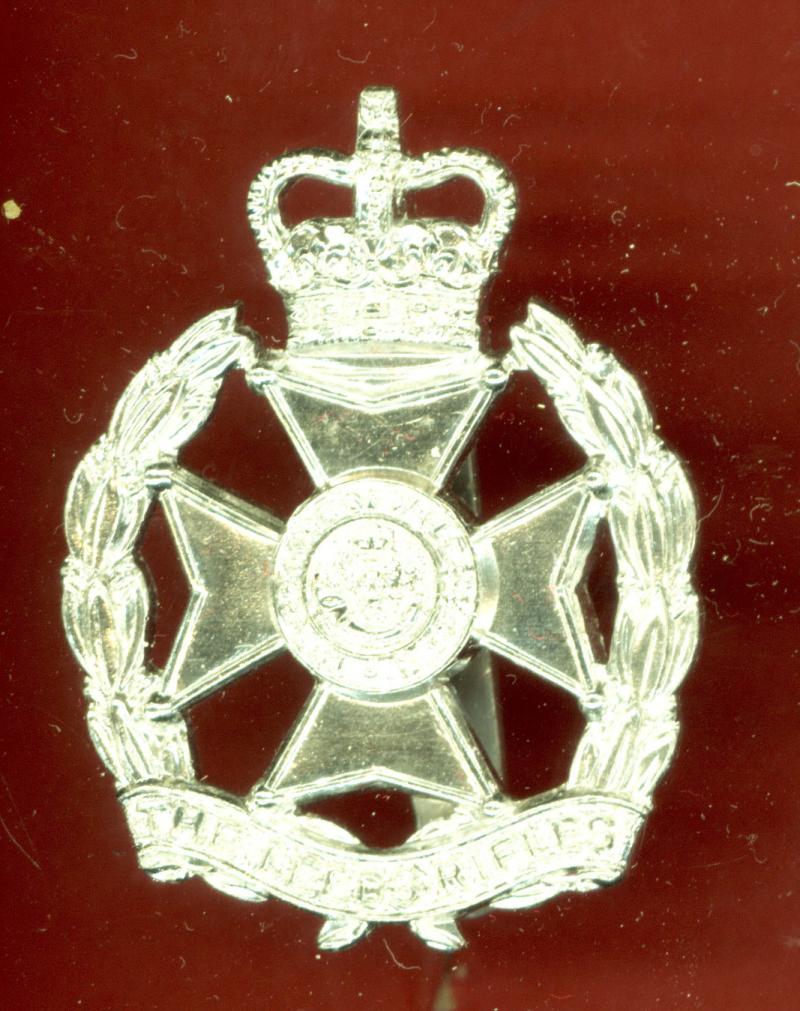 P.W.O.Regiment of Yorkshire (The Leeds Rifles) staybright cap badge