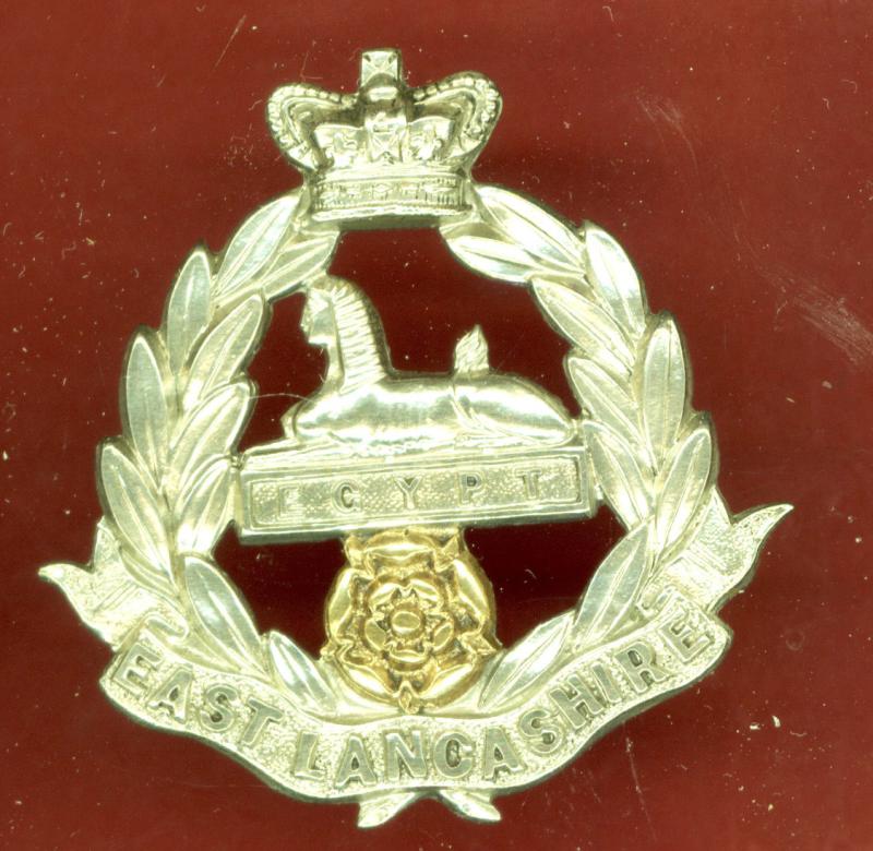 The East Lancashire Regiment Victorian cap badge