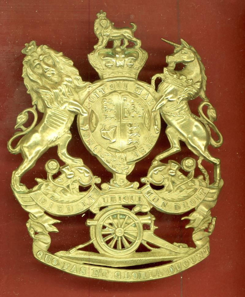 Royal Artillery  Victorian OR's helmet plate