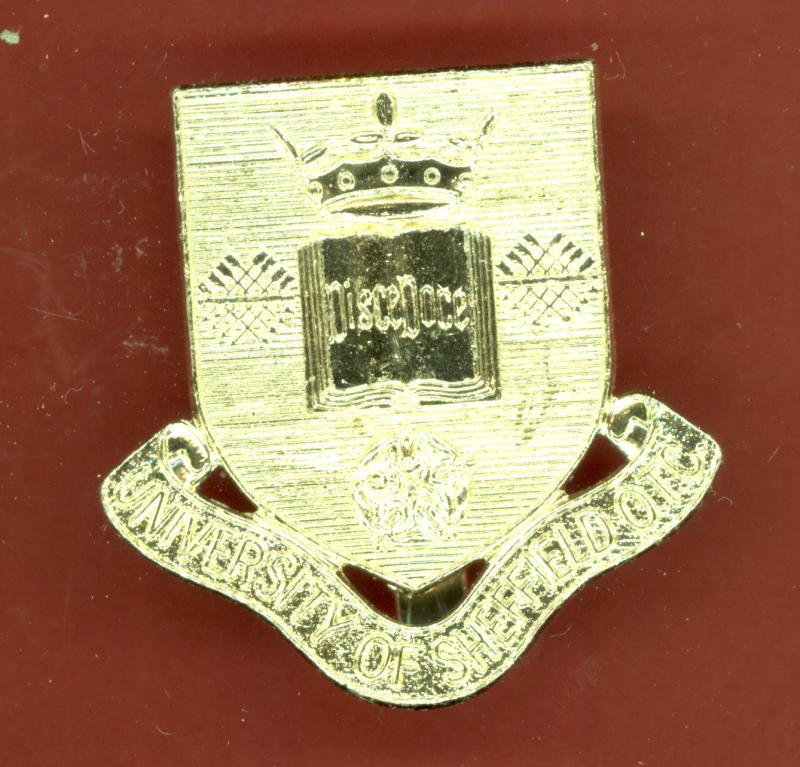 University of Sheffield O.T.C. staybright cap badge