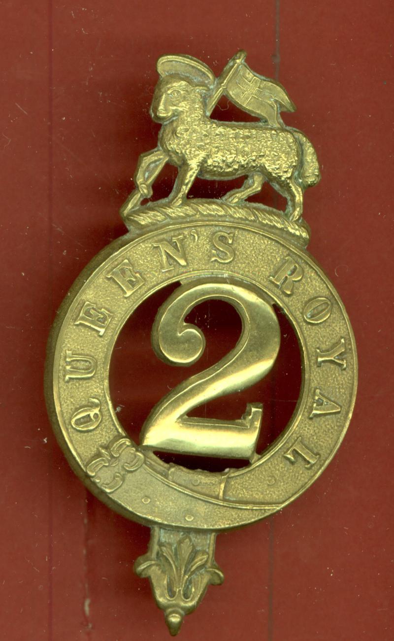 2nd The Queen's Royal Regiment of Foot Victorian glengarry badge