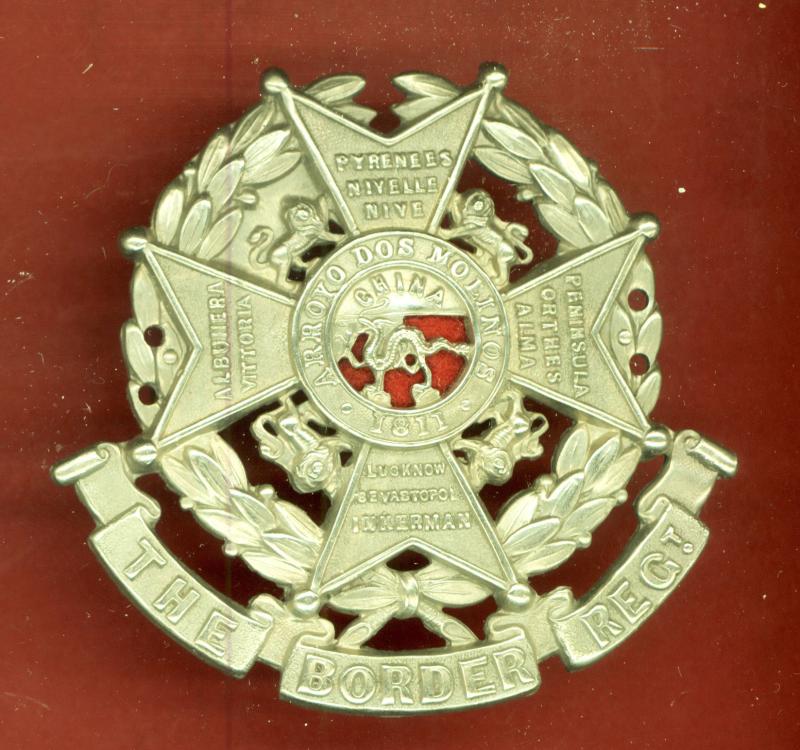 The Border Regiment Victorian OR's helmet plate center