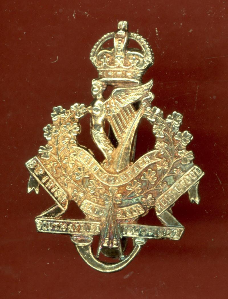 8th (Irish) Bn. King's Liverpool Regt. Officer's cap badge