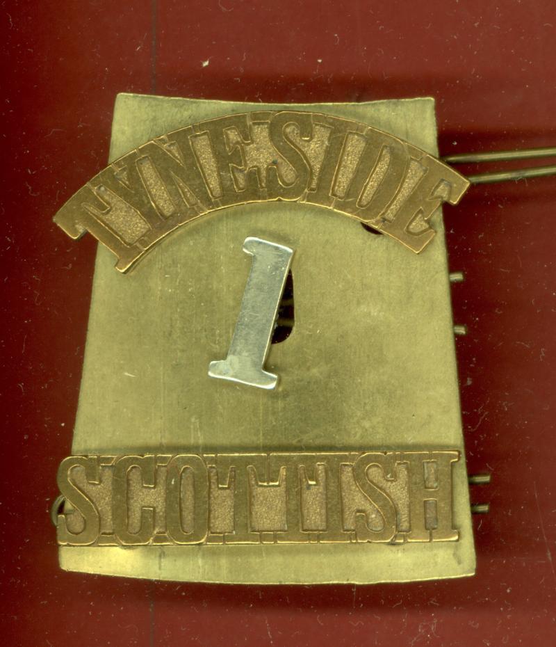 TYNESIDE / 1 / SCOTTISH WW1 NCO's shoulder title