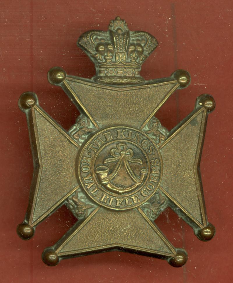 Militia Bn. King's Royal Rifle Corps Victorian OR's glengarry badge