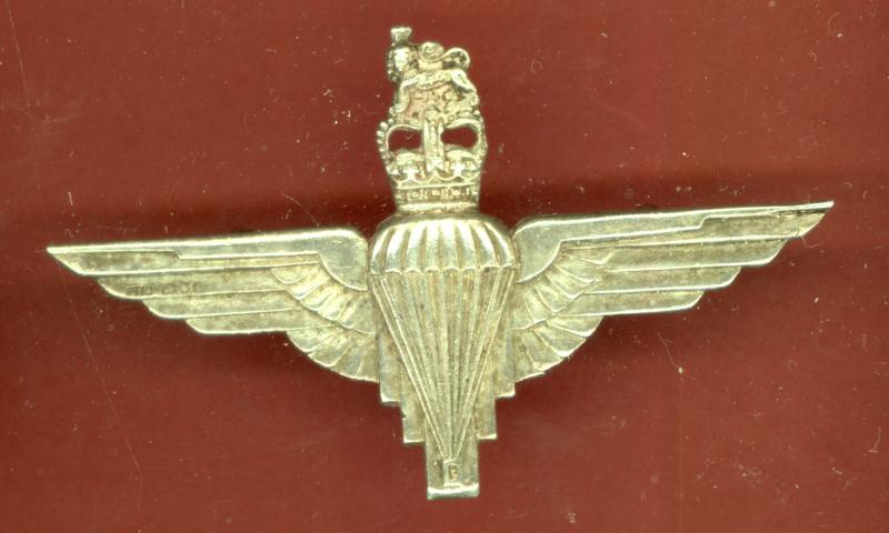 The Parachute Regiment Officer's HM silver beret badge