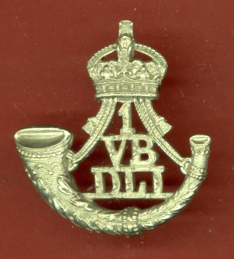 1st (Stockton on Tees) VB Durham Light Infantry DLI cap badge