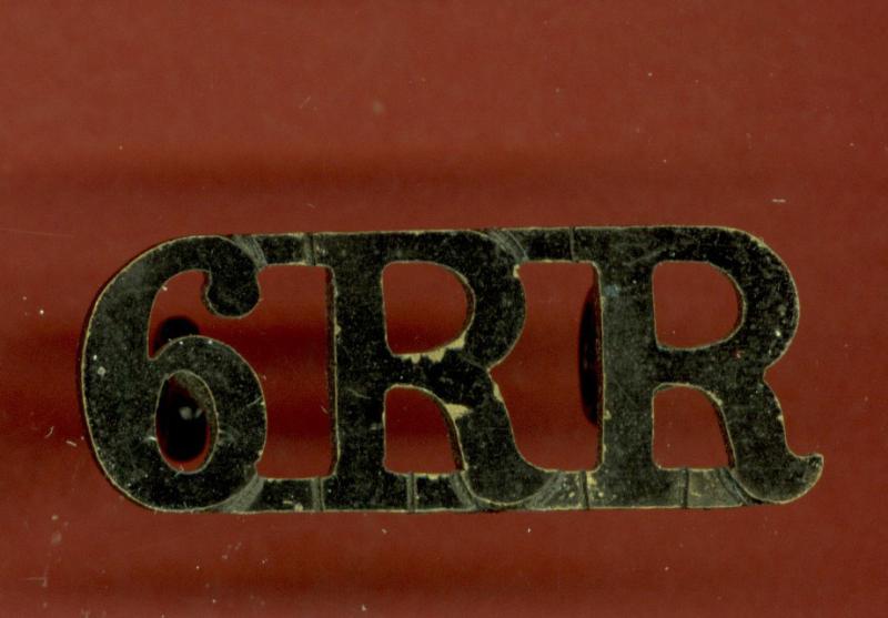 Indian Army 6th Rajput Rifle's shoulder title