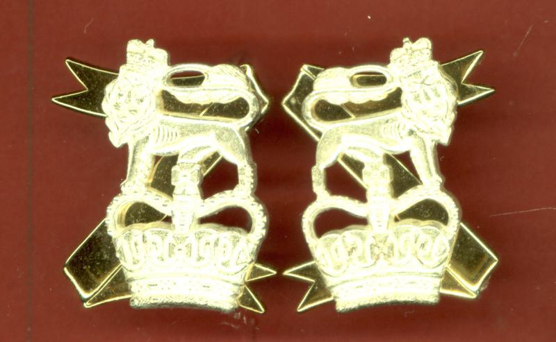 The Light Dragoons Officers dress collar badges