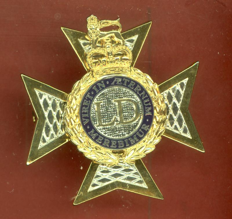 The Light Dragoons dress cap badge