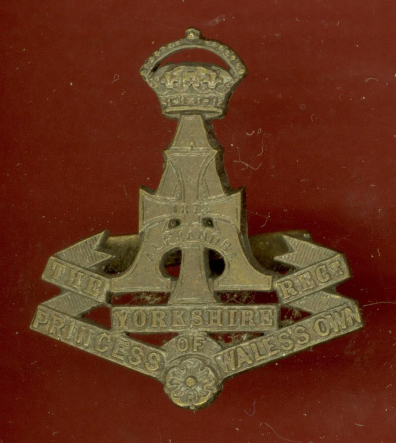 Alexandra,PWO Yorkshire Regiment Officer's OSD cap badge