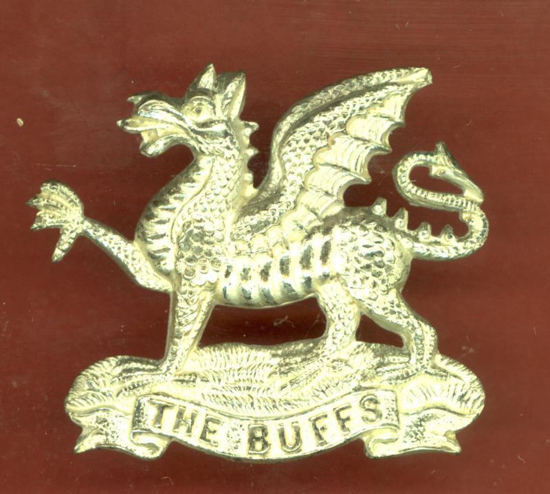 The Buffs Royal East Kent Regiment Officer's cap badge