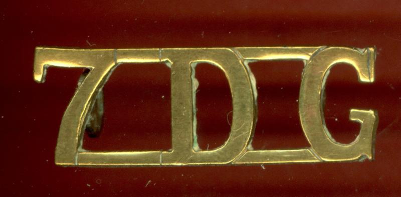 7-DG WW1 7th Princess Royals Dragoon Guards shoulder title