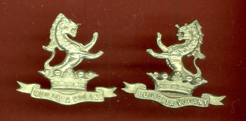 7th Princess Royal Dragoon Guards Victorian OR's collar badges