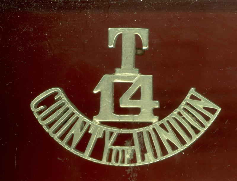 T /14 / COUNTY of LONDON pre WW1 shoulder title