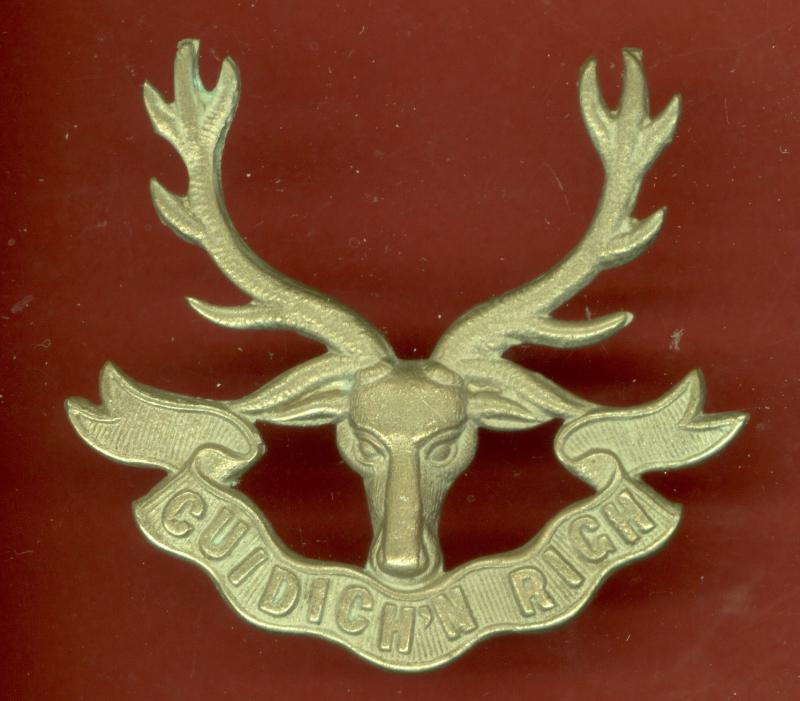 Scottish Seaforth Highlanders OR's glengarry badge