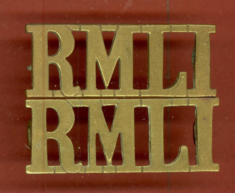 RMLI Royal Marines Light Infantry OR's shoulder titles