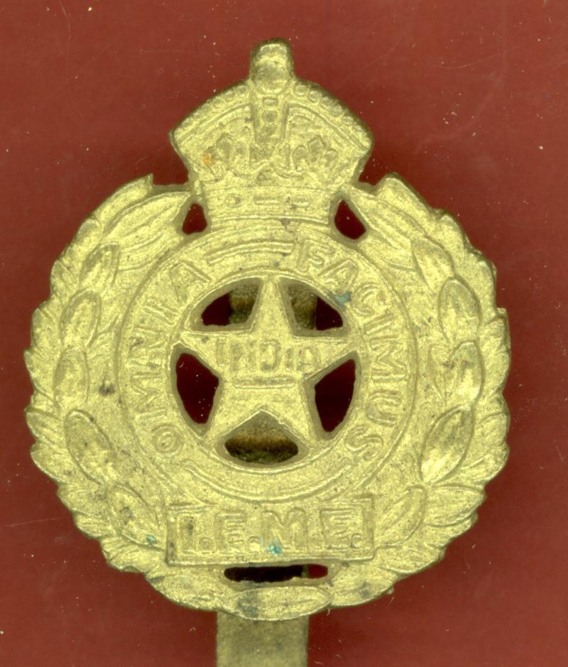 Indian Army; Indian Electrical & Mechcanical Engineers WW2 cap badge