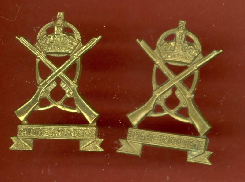 3rd County of London Yeomanry (Sharpshooters)WW1 OR's collar badges