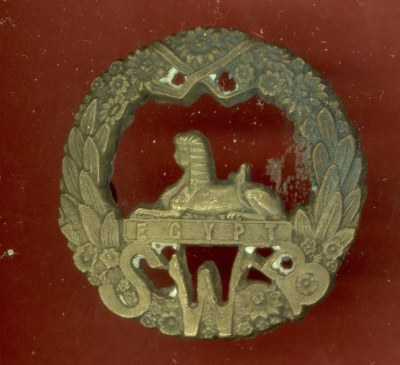 South Wales Borderers Officers OSD cap badge