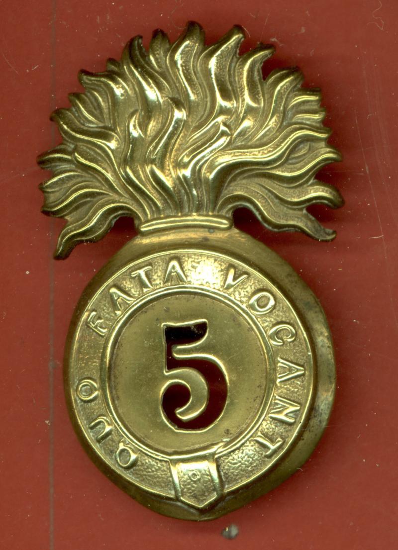 5th Northumberland Fusiliers Regiment of Foot Victorian OR's glengarry badge