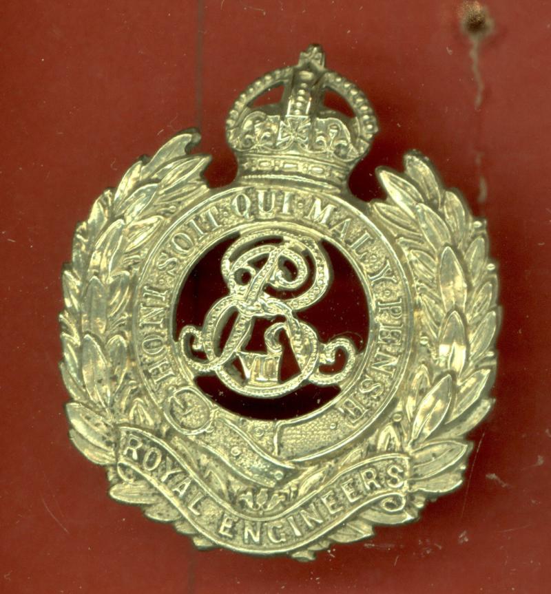 Volunteer Royal Engineers EDVII OR's cap badge