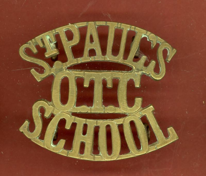 ST. PAUL'S / OTC / SCHOOL shoulder title