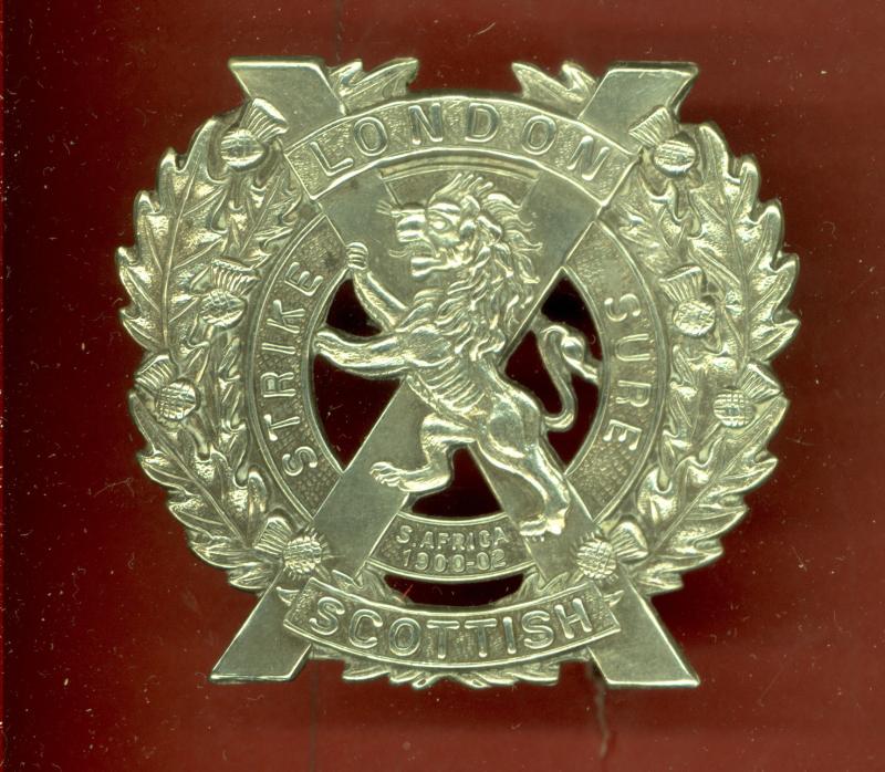 The London Scottish OR's glengarry badge