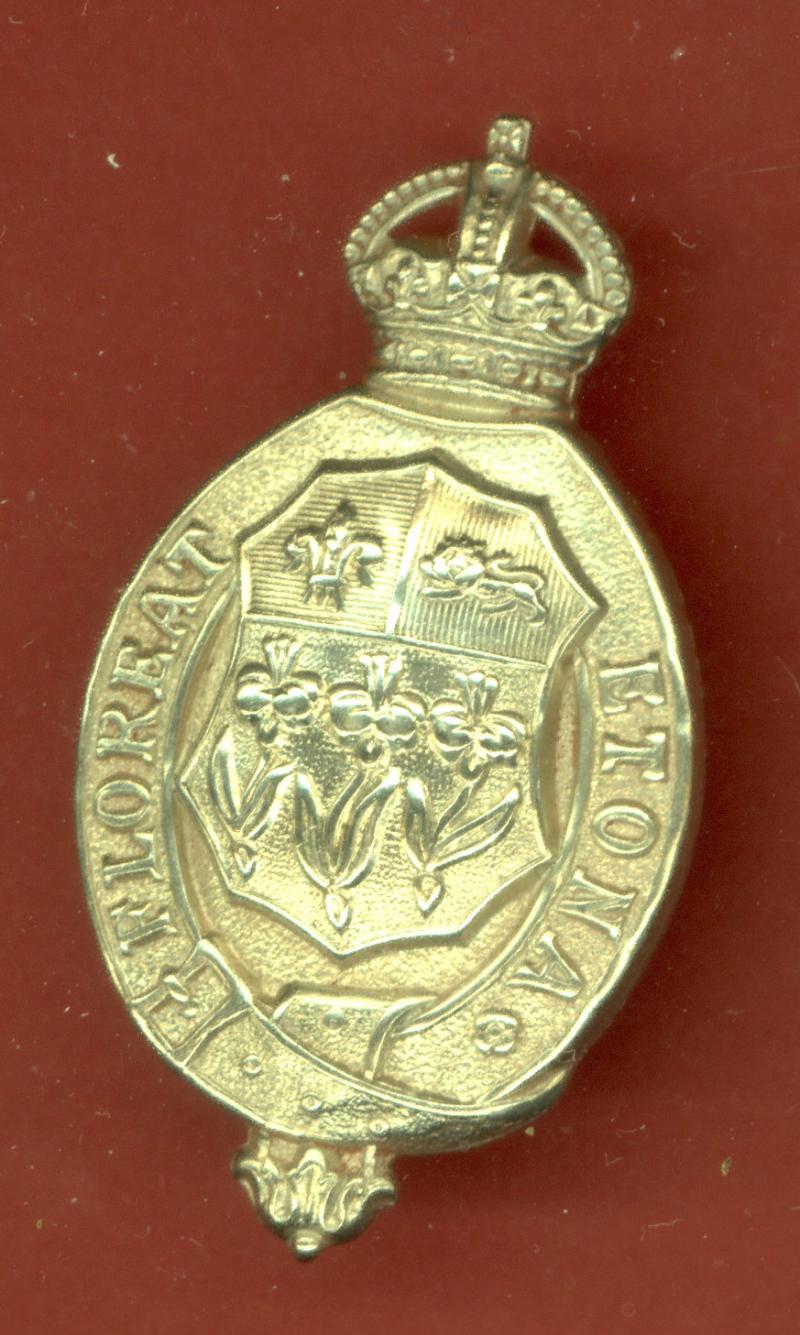 Eton College OTC King's Crown cap badge