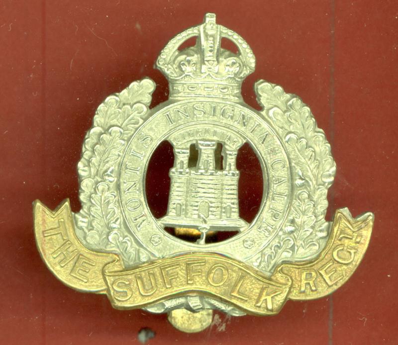 The Suffolk Regiment WW1 OR's cap badge