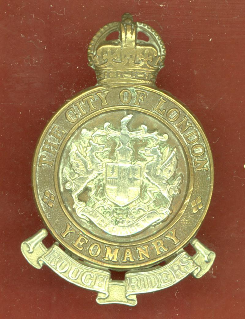 Rough Riders City of London Yeomanry OR's cap badge