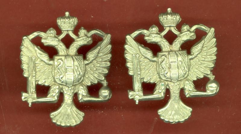 1st King's Dragoon Guards OR's collar badges