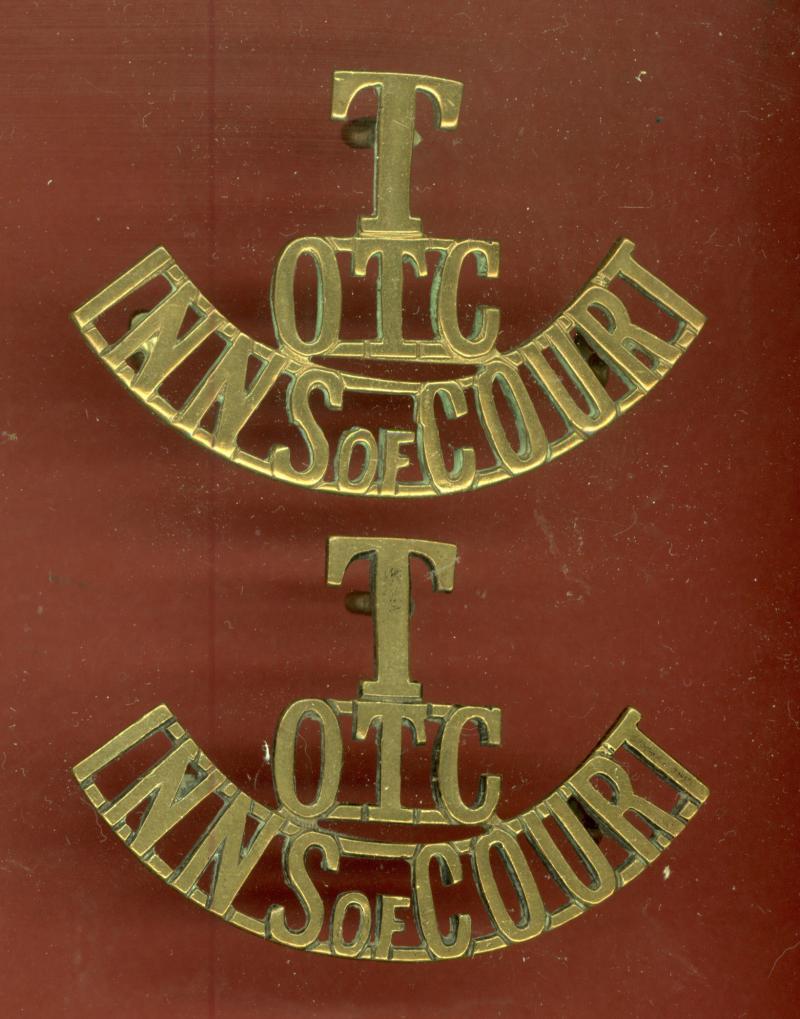 T / OTC / INNS of COURT shoulder titles