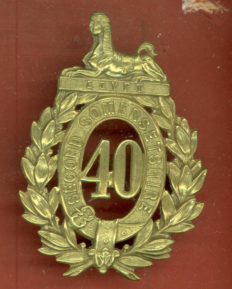 40th Regiment of Foot, Second Somerset Victorian OR's glengarry badge