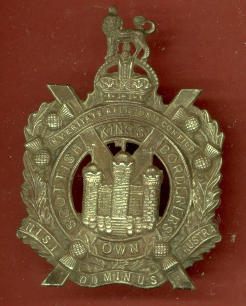 King's Own Scottish Borderers WW1 glengarry badge